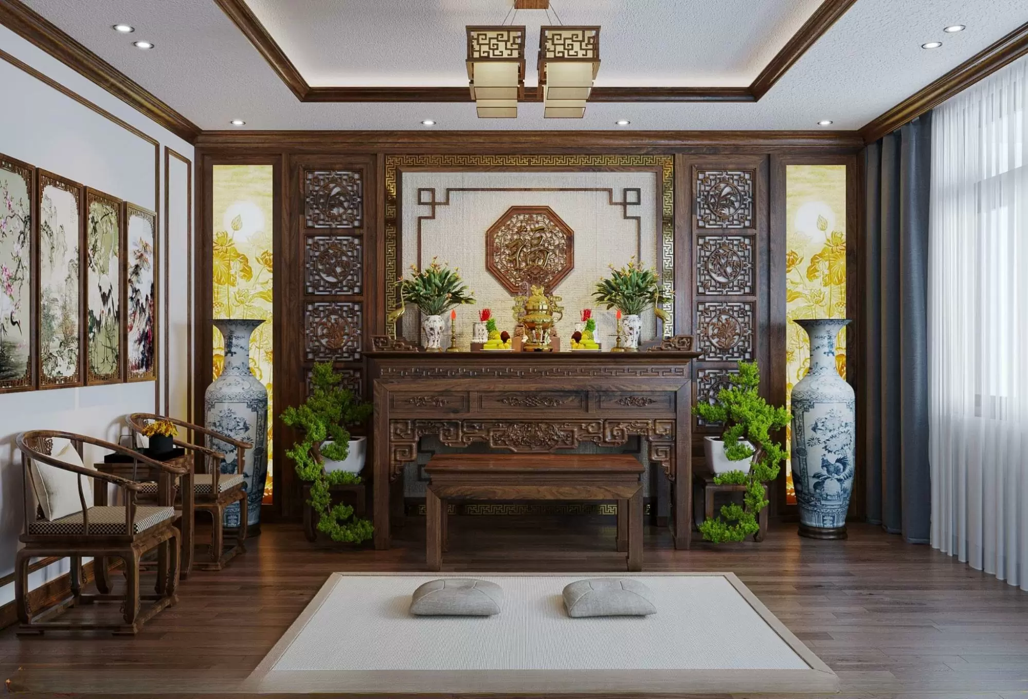 Cách Bố Trí Nơi Thờ Cúng Trong Ngôi Nhà Chuẩn Phong Thuỷ & Phong Tục Việt